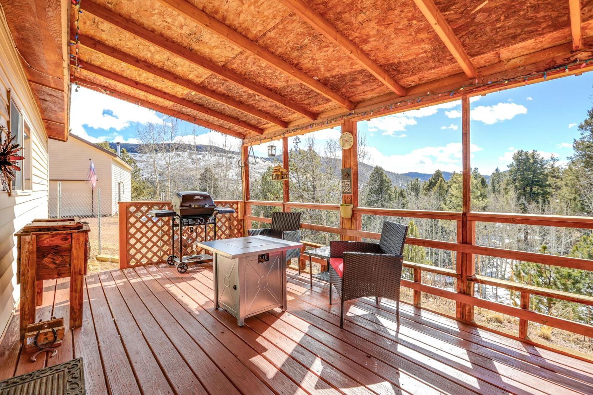 Colorado Vacation Rental With Deck And Mtn Views 크리플 크리크 외부 사진